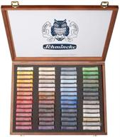 schmincke extra-soft pastel multi-purpose set in wooden box painting, drawing & art supplies logo