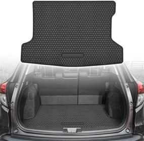 img 4 attached to CUMART Cargo Liner Floor Mat - Black Rear Trunk Tray for Honda HRV HR-V | Waterproof, Compatible with 2014-2020 Models | Enhanced Protection and Waterproofing