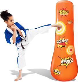 img 4 attached to 👊 Fun-Filled Novelty Place Kids Inflatable Punching: Exciting Playtime for Children