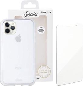 img 4 attached to 📱 Top-rated Sonix Clear Case and Tempered Glass Screen Protector Bundle for iPhone 11 Pro - 10ft Drop Tested Protection for Apple iPhone 11 Pro