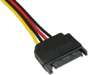 img 1 attached to 2-Pack zdyCGTime 8-Inch 4 Pin Floppy Drive to 15 Pin SATA Male Power Cable