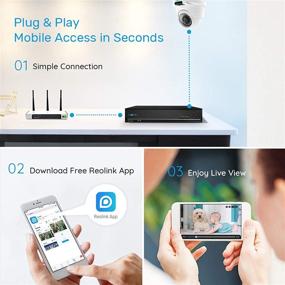 img 2 attached to REOLINK 4MP 8CH PoE Security Camera System for Home and Business, 4pcs Wired Indoor Outdoor 1440P PoE IP Cameras, 8MP 8CH NVR with 2TB HDD for Continuous 24/7 Recording, RLK8-420D4 Enhanced SEO