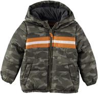 kosh heavyweight colorblock puffer heather logo