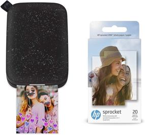 img 4 attached to HP Sprocket Portable Photo Printer 2nd Edition (Noir) & Sprocket Photo Paper 20 sheets - Sticky-Backed Prints
