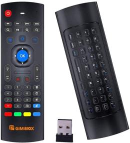 img 4 attached to 📱 MX3 Pro Air Mouse for Android TV Box - Wireless Keyboard 2.4G Smart TV Remote with Motion Sensing Game Handle - Android Remote Control for Android TV Box, PC, Smart TV, Projector, HTPC, All-in-one PC
