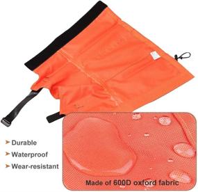 img 1 attached to 🏔️ KRATARC Outdoor Men Leg Gaiters Women Shoe Cover Youth Kids Snow Gaiter: ideal for Hiking, Camping, Running and Walking