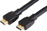 amazon basics high-speed hdmi cable (18 gbps, 4k/60hz) 25 feet - black - buy now for ultimate video and audio quality! logo