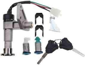 img 4 attached to 🔑 GOOFIT Ignition Switch Key Set: Reliable Replacement for GY6 150cc Chinese Scooter Moped