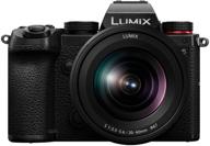 📷 panasonic lumix s5: powerful 4k 60p video recording mirrorless camera with flip screen & wifi - lumix s 20-60mm lens, l-mount, 5-axis dual is, dc-s5kk (black) logo
