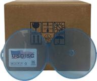 usdisc clamshell cases single clear logo