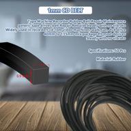 📼 cassette tape machine belt recorder - durable rubber drive belt repair/rebuild - black (pack of 50) logo