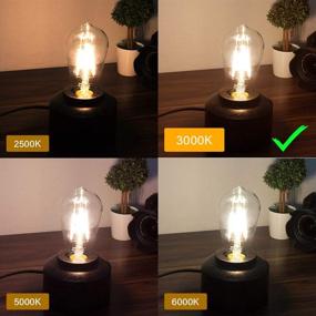 img 1 attached to 🌟 Enhanced Retro Charm: Yueximei Vintage Dimmable Filament Equivalent for Ambient Lighting