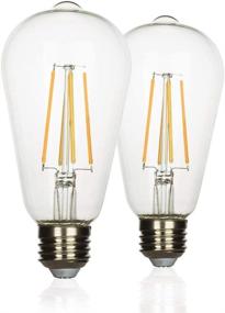 img 4 attached to 🌟 Enhanced Retro Charm: Yueximei Vintage Dimmable Filament Equivalent for Ambient Lighting