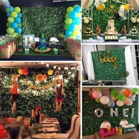 img 2 attached to 🌿 SJOLOON 5X7ft Green Leaves Backdrop: Perfect Grass Backdrop for Party, Photography & Celebrations!