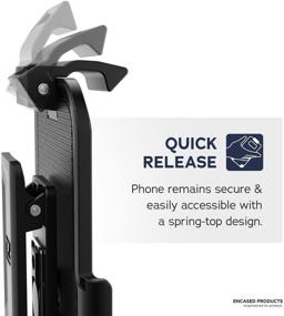 img 1 attached to 📱 Encased iPhone 8/SE 2020 Belt Clip Holster for Otterbox Commuter Case (4.7") - Case Not Included