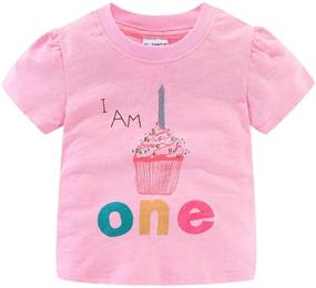 img 4 attached to Mud Kingdom Birthday Sleeve Cartoon Apparel & Accessories Baby Boys for Clothing