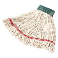 rubbermaid commercial fgc15206wh00 swinger wet mop head - 🧹 5-inch headband, medium size, white color - high quality cleaning solutions logo