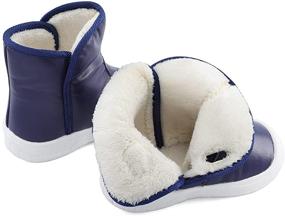 img 1 attached to ❄️ Warm Winter Snow Boots with Rubber Soles for Toddlers Boys and Girls