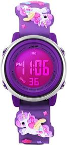 img 4 attached to Girls' Waterproof Cartoon Digital Sports Watches
