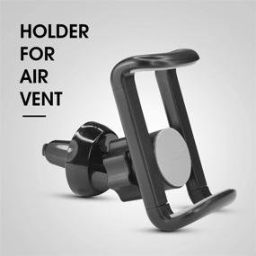 img 2 attached to Obeino 2-in-1 Car Phone Holder: Universal Cell Phone Mount Cradle with 360° Adjustable Clip for Air Vent and Dashboard Clamper. Compatible with iPhone XR, XS Max, XS, X, 8, 8 Plus, 7, 7 Plus, Galaxy S10, S10 Plus, and More.