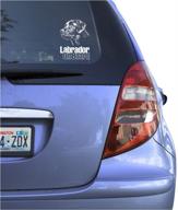 🐾 labrador retriever vinyl decal sticker for windows - black labs dog sign art print logo