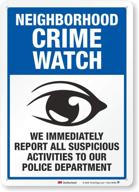 🚨 smartsign neighborhood crime watch sign logo