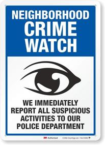 img 4 attached to 🚨 SmartSign Neighborhood Crime Watch Sign