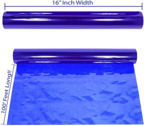 img 1 attached to 🎁 Anapoliz Royal Blue Cellophane Wrap Roll - 100' Ft x 16" Wide x 2.3 Mil Thick | Transparent Gift, Basket, and Treat Wrapping Paper | Colorful Cello Décor and Decorations