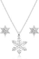 bvga christmas necklace snowflake earrings logo