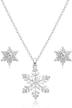 bvga christmas necklace snowflake earrings logo