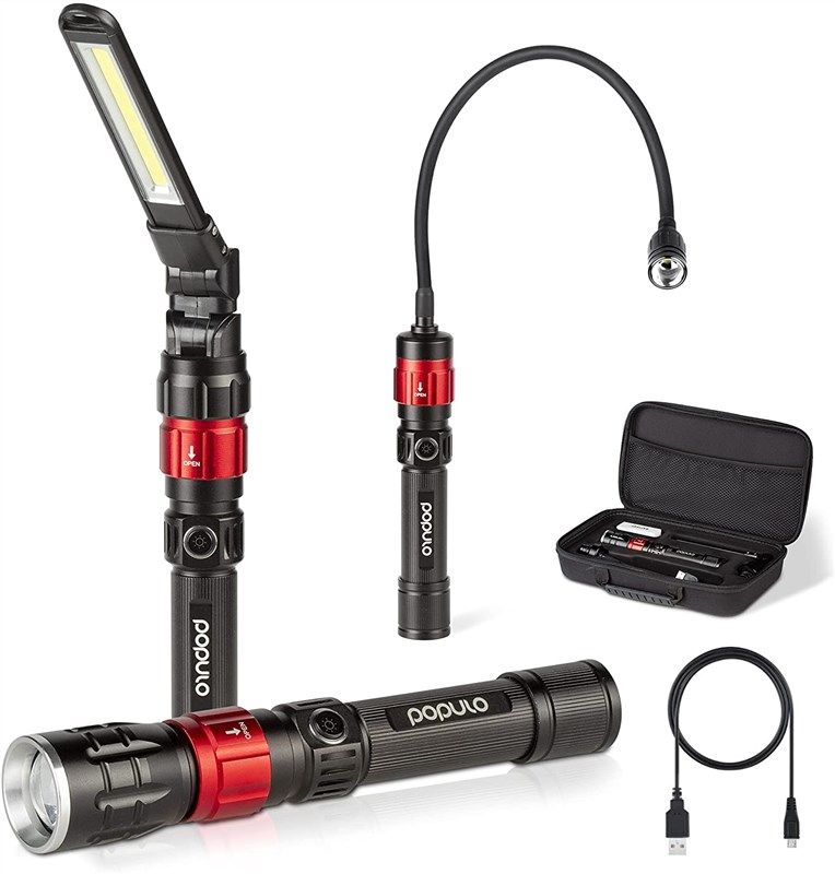 flashlight gooseneck flashlight rechargeable flashlights 로고