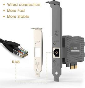 img 3 attached to 💻 EDUP Gigabit Ethernet PCI Express PCI-E Network Card: Enhance Desktop PC Connectivity with 10/100/1000Mbps RJ45 LAN Adapter Converter