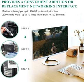 img 2 attached to 💻 EDUP Gigabit Ethernet PCI Express PCI-E Network Card: Enhance Desktop PC Connectivity with 10/100/1000Mbps RJ45 LAN Adapter Converter