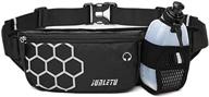 🏃 waterproof running waist bag with water bottle holder, tfseven large fanny pack ideal for jogging, casual pouch, bum bag, sport belt - perfect for sports festival, workout, traveling - hands-free wallets included logo