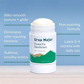 img 3 attached to 🌿 Ursa Major Forest Fix Натуральный Дезодорант - без алюминия, не оставляет пятен и не тестируется на животных, 2,6 унции