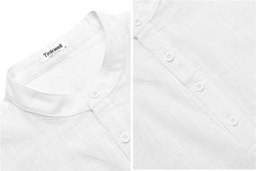 img 1 attached to 👕 Tinkwell Sleeve Casual Henley Shirts: Stylish Men's Clothing for Shirts