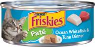 friskies ocean whitefish and tuna dinner cat food 5.5 oz (pack of 24) логотип