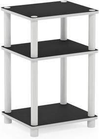 img 4 attached to FURINNO Just 3-Tier End Table, 1-Pack, White/White - Compact and Stylish Furniture Solution for any Space