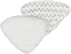 img 4 attached to 🧼 Flintar 2-Pack Replacement Steam Mop Pads for Bissel PowerEdge and PowerForce Lift-Off Steam Mop - Compatible with 2078, 2165, 20781 Series - Includes 1 Soft and 1 Scrubby Pad