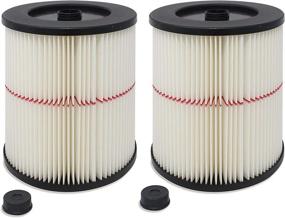 img 4 attached to 🔍 Fette Filter - Pack of 2 - General Purpose Cartridge Filter for Craftsman Red Stripe Vacuums - Compare to Part #17816 9-17816