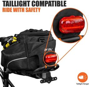 img 3 attached to 🔝 BV Bike Commuter Carrier Trunk Bag: Velcro Pump Attachment, Small Water Bottle Pocket & Shoulder Strap - Top-Rated for Efficient Cycling