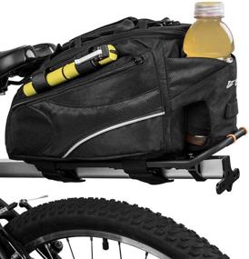 img 4 attached to 🔝 BV Bike Commuter Carrier Trunk Bag: Velcro Pump Attachment, Small Water Bottle Pocket & Shoulder Strap - Top-Rated for Efficient Cycling