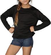 👚 ingear turquoise x large girls' active sleeve shirts: stylish & functional clothing for active wear logo