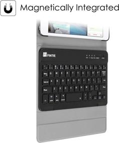 img 1 attached to 💻 Fintie Keyboard Case for iPad Mini 5th Gen 2019 - Slim Shell Stand Cover w/ Detachable Wireless Bluetooth Keyboard for 2019 iPad Mini 5 7.9'', Black