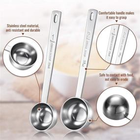 img 3 attached to Pieces Coffee Stainless Tablespoon Measuring Kitchen & Dining