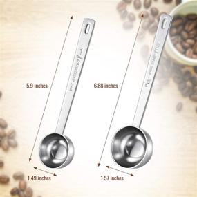 img 2 attached to Pieces Coffee Stainless Tablespoon Measuring Kitchen & Dining