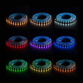 img 3 attached to 🌈 BTF-LIGHTING 5050 RGBWW LED Tape Lights - 5m 16.4ft 60LEDs/m - Multi-Colored, Cool White & Warm White - Ideal for Home Decoration in Bedroom, Kitchen - Non-Waterproof IP30 - DC12V