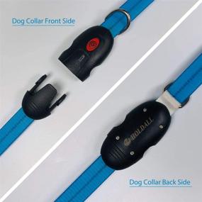 img 1 attached to 🐾 HOLDALL LED Dog Collar Light: USB Rechargeable Glow-in-the-Dark Collar for Pet Safety at Night