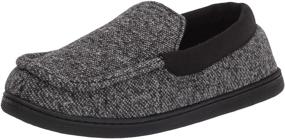 img 4 attached to 🧦 Hanes ComfortSoft Knit Venetian Indoor/Outdoor Moccasin Slipper: Cozy Comfort for Boys