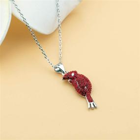 img 2 attached to Memorial Sympathy Gift: Bobauna Cardinal in Heaven Rhinestone Pendant Necklace for Remembering and Honoring Loved Ones